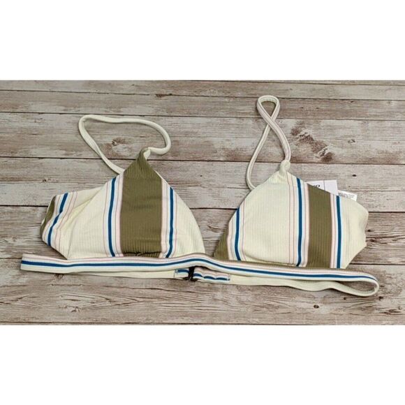 O'Neill Womens Size XS Multicolor Adjustable Strap Carly Triangle Bikini Top - Picture 2 of 9